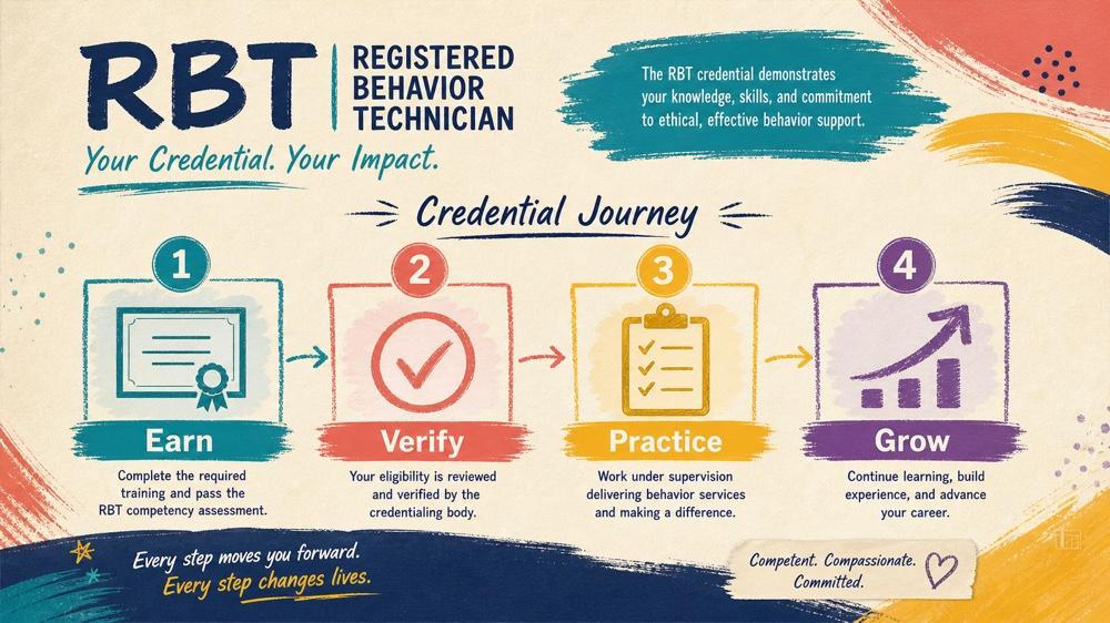 registered behavior technician credential concept sequence for RBT study