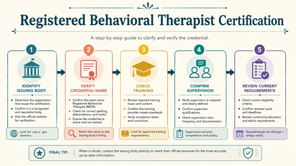 registered behavioral therapist certification concept sequence for RBT study