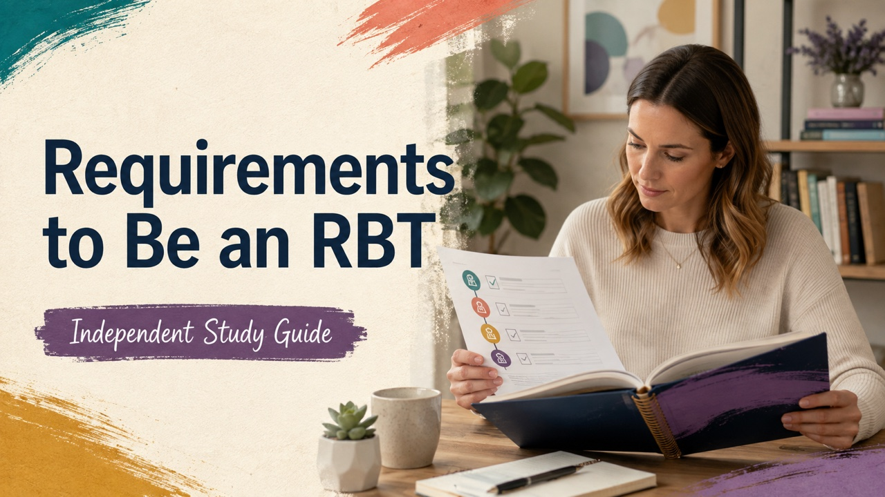 requirements to be an rbt study guide with white adult RBT candidate