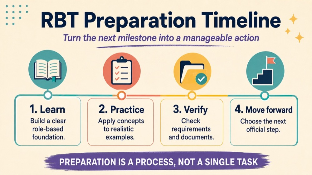 steps to become an rbt RBT study checklist