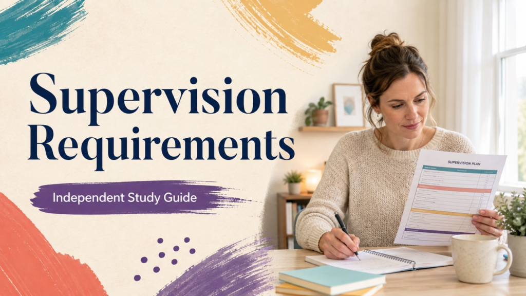 supervision requirements study guide with white adult RBT candidate