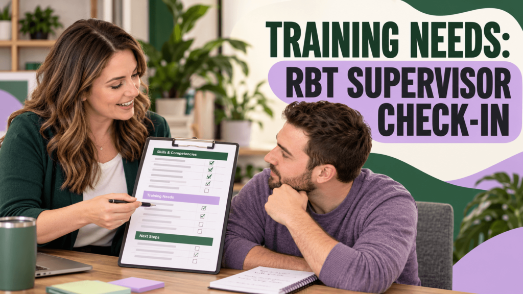 training needs rbt supervisor check-in cover