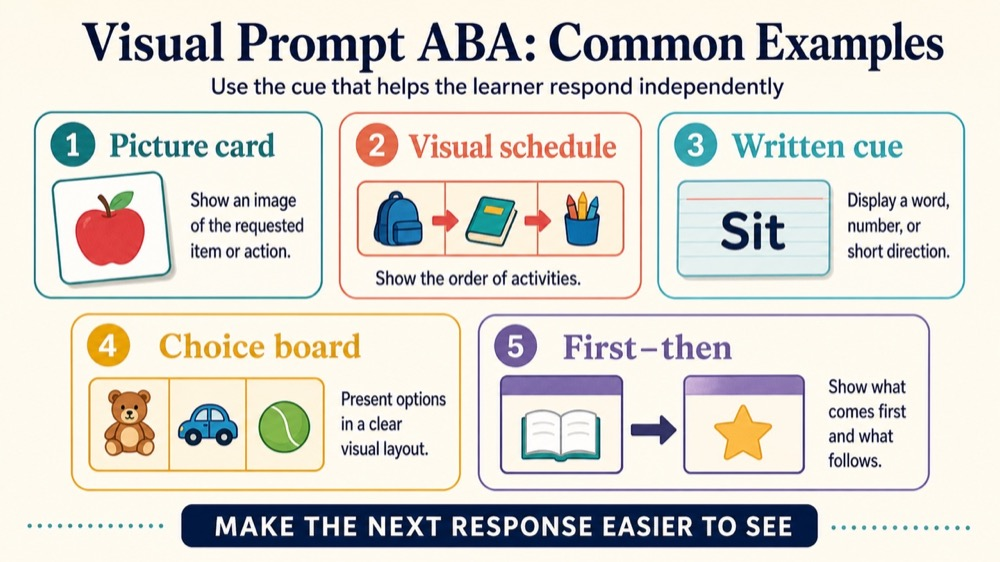 visual prompt aba RBT study checklist