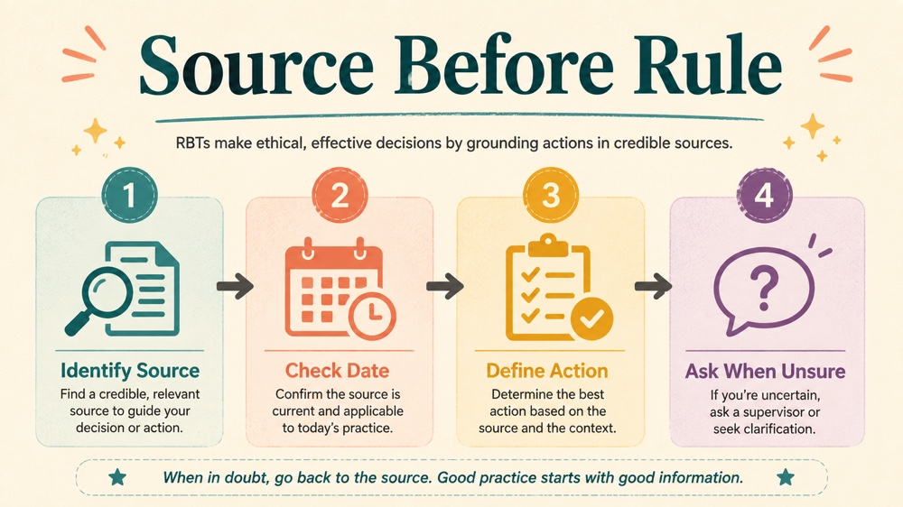 what are the rbt standards RBT study checklist infographic