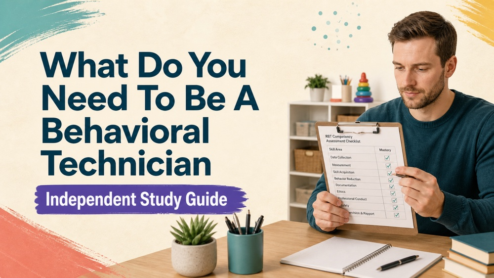 what do you need to be a behavior technician concept sequence for RBT study