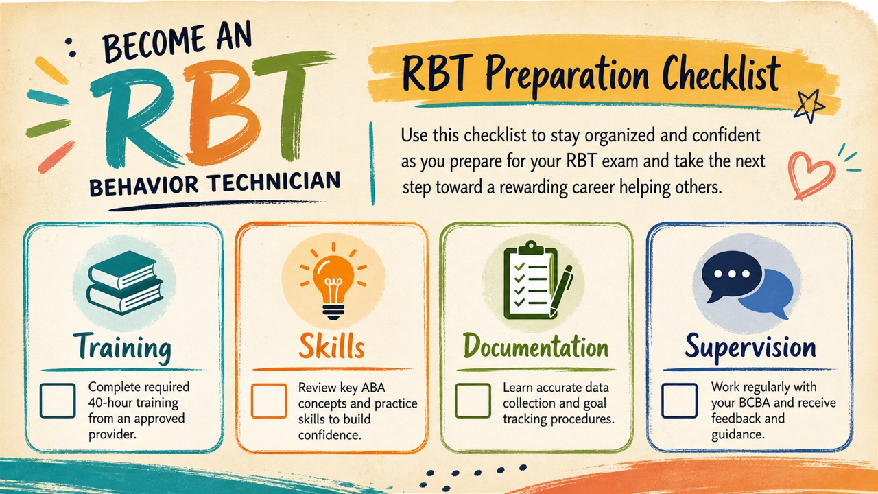 what do you need to be a behavioral technician study guide with white adult RBT candidate