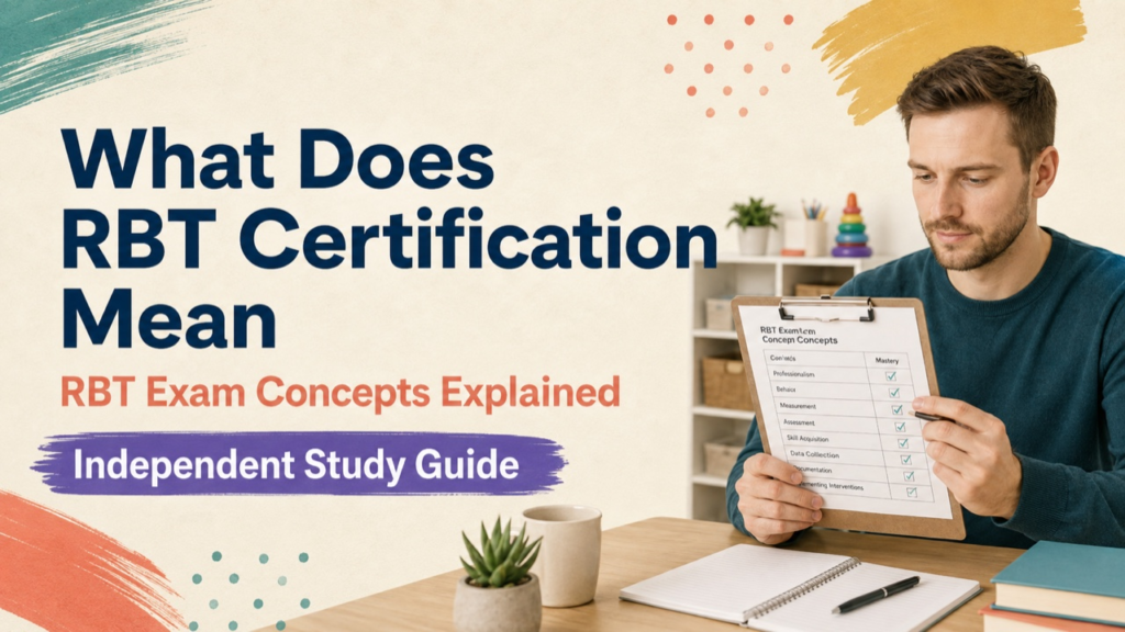 what does rbt certification mean study guide with white adult RBT candidate
