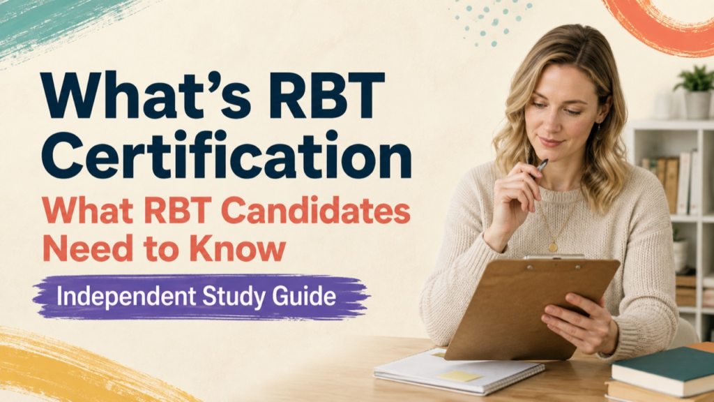 what's rbt certification study guide with white adult RBT candidate