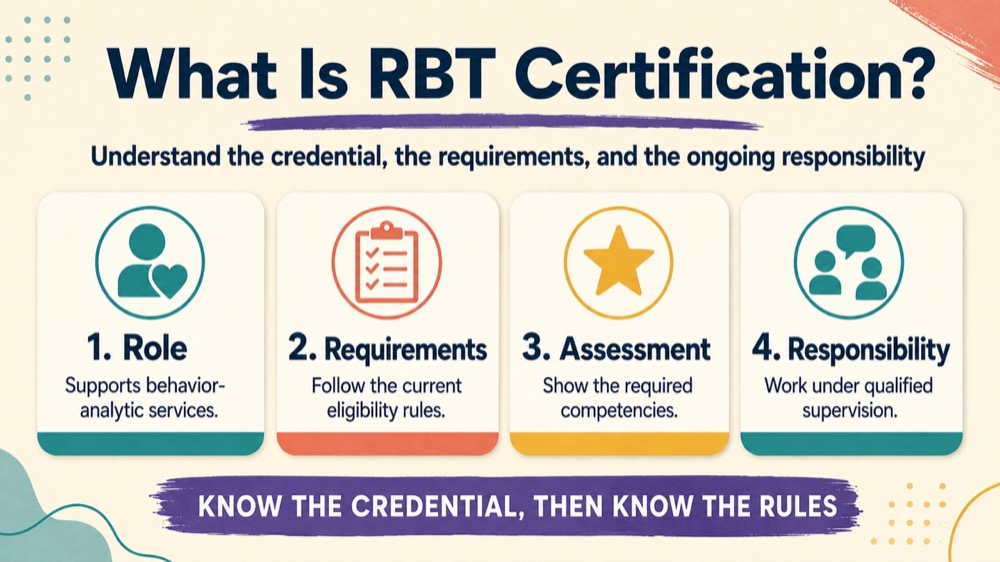 what's rbt certification concept sequence for RBT study