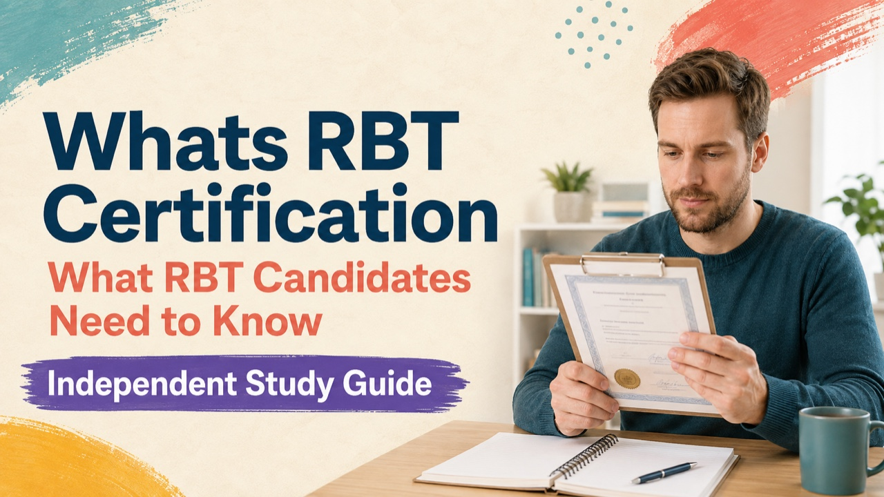 whats rbt certification study guide with white adult RBT candidate