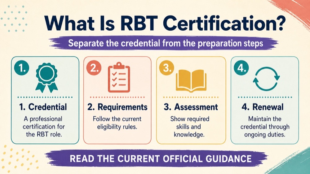 whats rbt certification concept sequence for RBT study