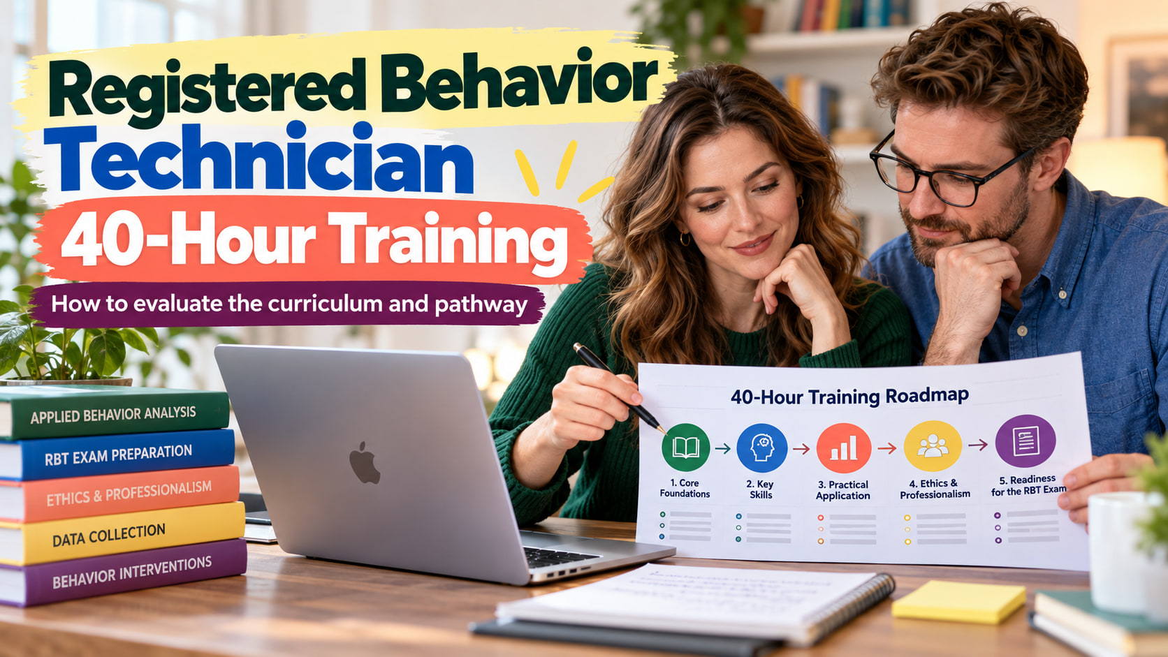 registered behavior technician 40 hour training - Registered Behavior Technician 40-Hour Training cover showing a white adult