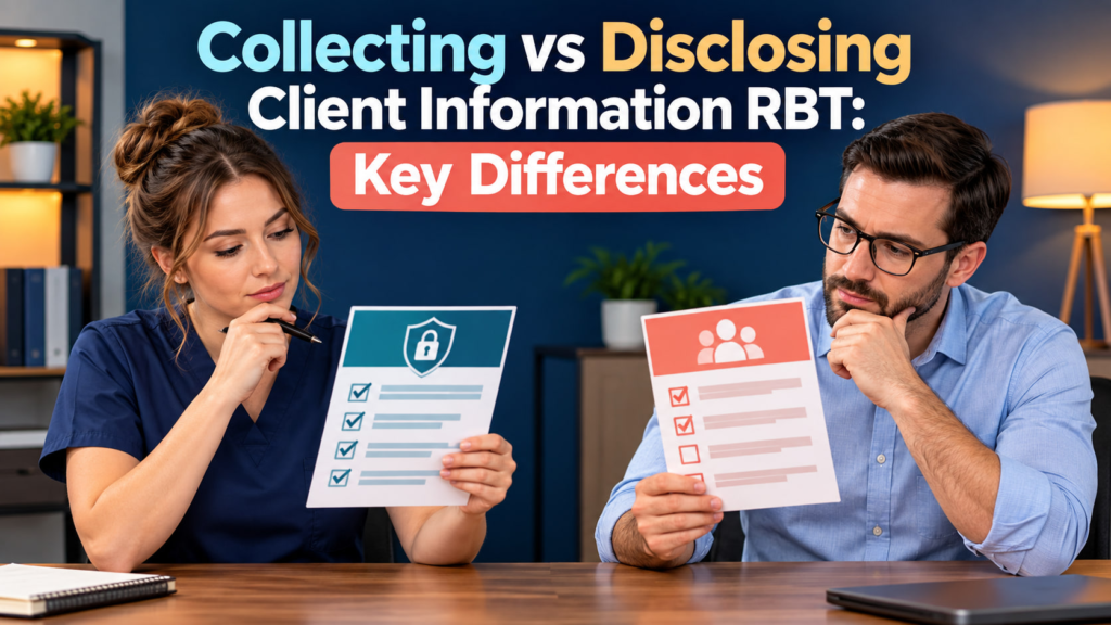 collecting client information vs disclosing client information rbt