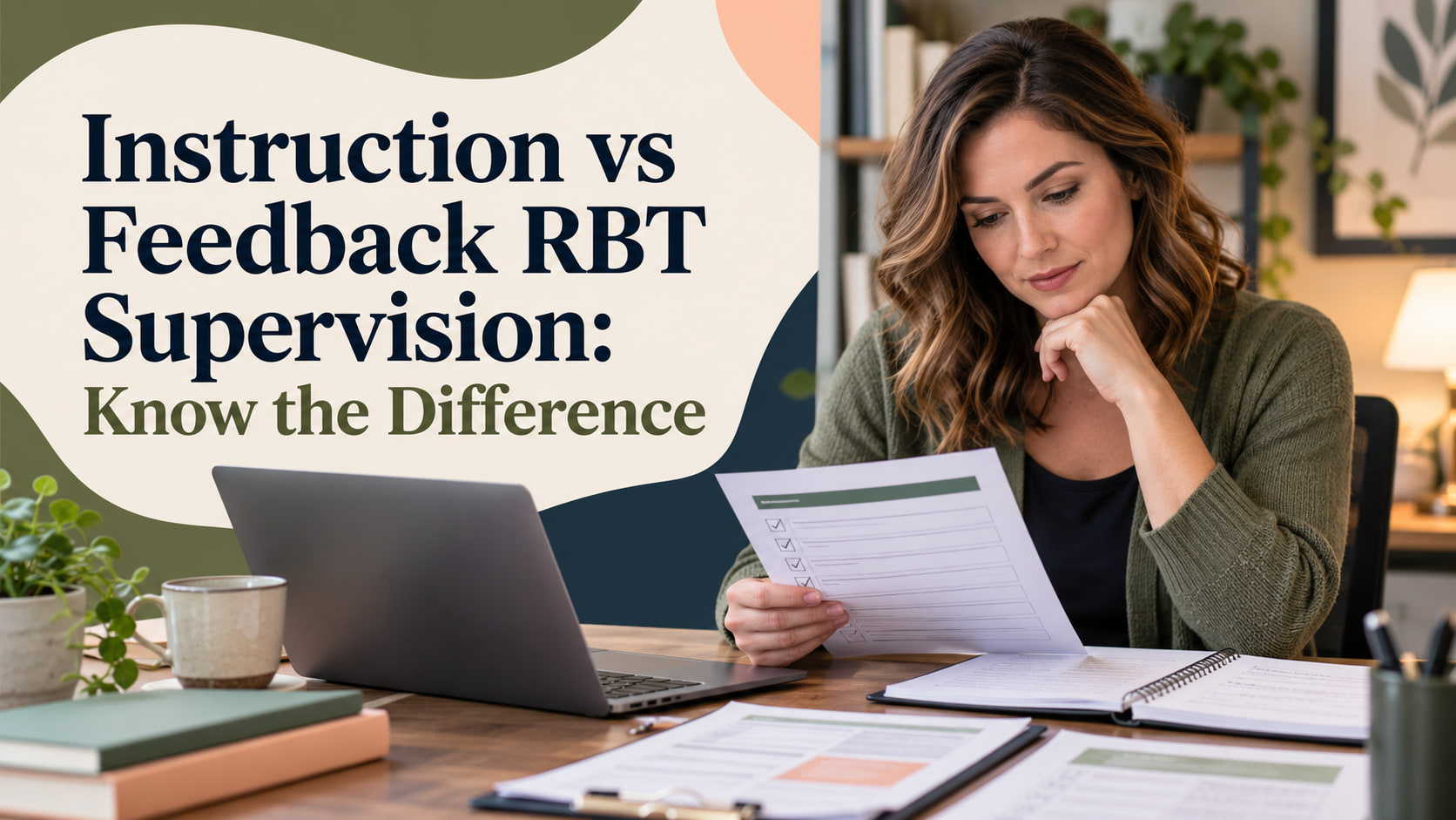 instruction vs feedback rbt supervision illustration